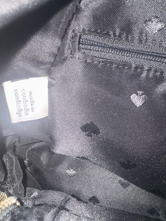 Kate Spade Leila Mini Dome Backpack Black Pebbled Leather Gold Logo Bag